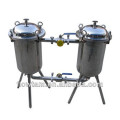 popular stainless steel double barrel filter